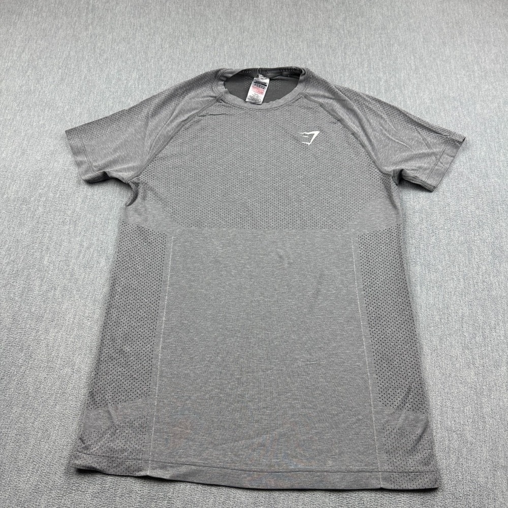 Gymshark Shirt‎ Womens Medium Gray Vital Seamless 2.0 Regular Fit Workout Gym